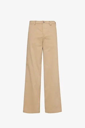 Vayder Wide Chino Wide-leg High-rise Stretch-cotton Trousers