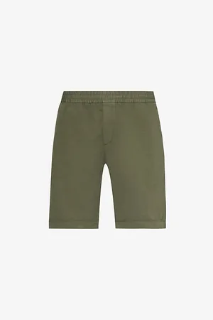 Sunspel Elasticated-waist Relaxed-fit Cotton and Linen-blend Shorts