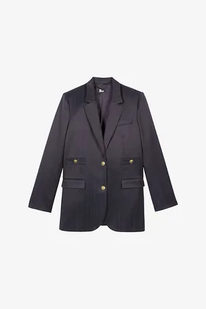 The Kooples Notch-lapel Single-breasted Woven Blazer