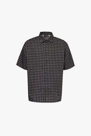 Emporio Armani Brand-embroidered Woven Shirt