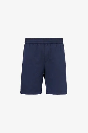 Sunspel Elasticated-waist Relaxed-fit Cotton and Linen-blend Shorts
