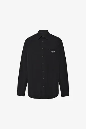 Prada Classic-collar Oversized-fit Cotton Shirt
