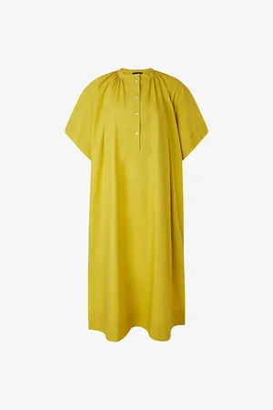 Soeur Athena Tie-waist Short-sleeve Cotton Midi Dress