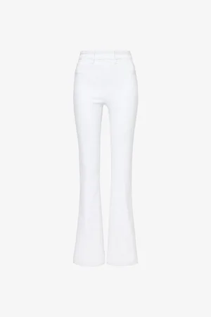 GOOD AMERICAN Pull-on Flared High-rise Stretch Denim-blend Jeans
