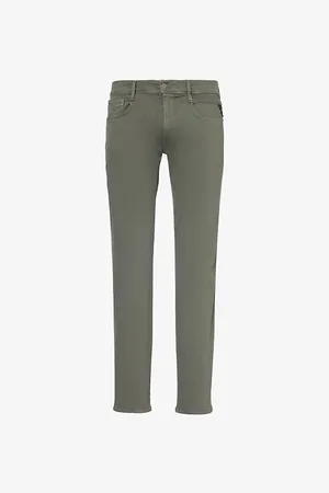 Replay Anbass Xlite Straight-leg Slim-fit Stretch-denim Blend Jeans