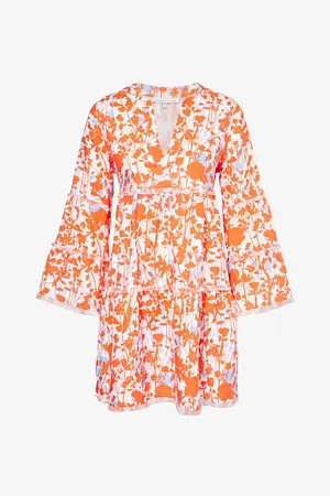 Heidi Klein Deia Floral-print Linen Mini Dress