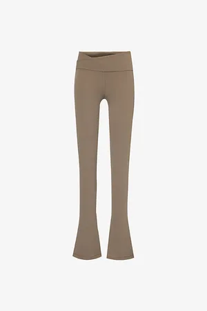 Lululemon Align Brand-print Flared-leg Stretch-woven Leggings