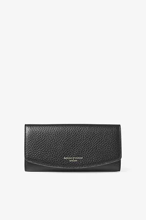 ASPINAL OF LONDON Essential Foiled-branding Pebbled-leather Purse