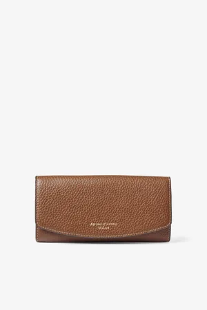 ASPINAL OF LONDON Essential Foiled-branding Pebbled-leather Purse