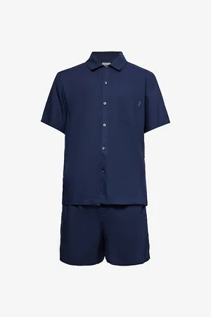 Calvin Klein Short-sleeved Regular-fit Woven Pyjamas