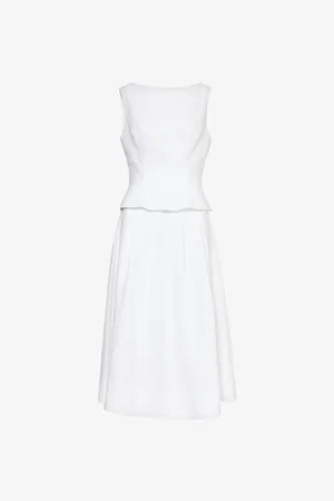 Reformation Moya Flared Linen Two-piece Set
