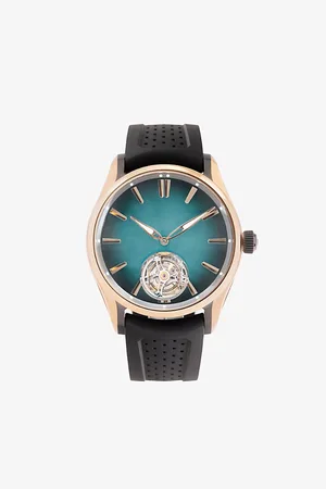 H. Moser & Cie 3804-0901 Pioneer Tourbillon Stainless-steel and Rubber Automatic Watch
