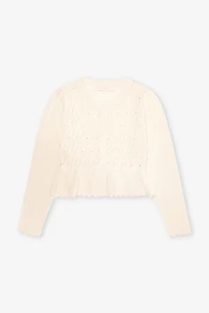 Tutu Du Monde Dalli Crystal-embellished Cotton-knit Cardigan 4-11 Years