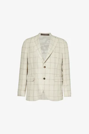 Oscar Jacobson Ferry Flap-pocket Single-breasted Woven Blazer