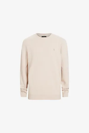AllSaints Raven Logo-embroidered Cotton-jersey Sweatshirt