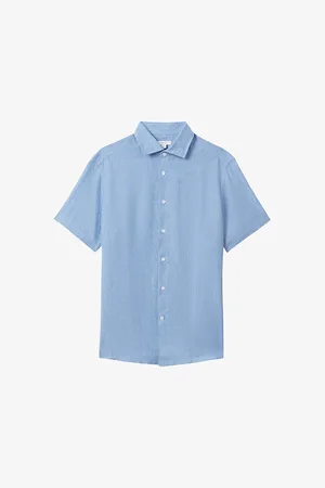 Reiss Holiday Regular-fit Short-sleeve Linen Shirt