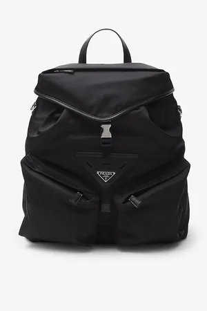 Prada Re-nylon Recycled-nylon and Leather Backpack