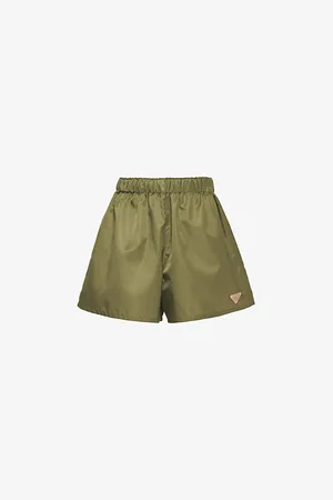 Prada Re-nylon Logo-plaque Recycled-nylon Shorts