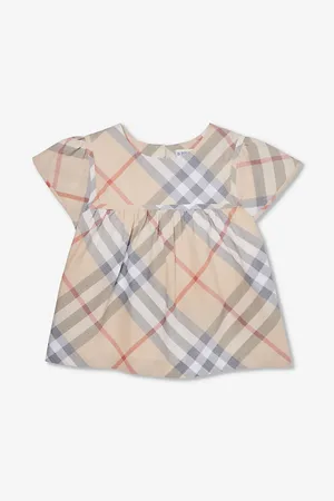 Burberry Zoey Check-print Cotton Top 3-14 Years