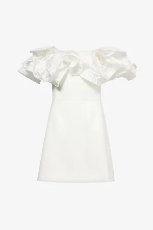 Rebecca Vallance Tessa Corsage-trim Stretch-crepe Mini Dress