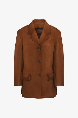 Prada Single-breasted Suede Jacket