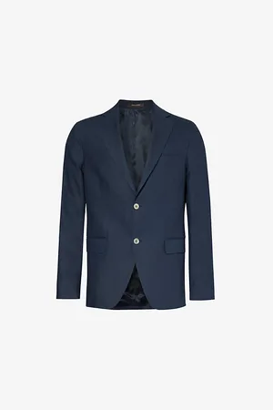 Oscar Jacobson Fogerty Single-breasted Linen Jacket