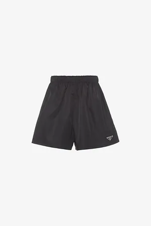 Prada Re-nylon Logo-plaque Recycled-nylon Shorts