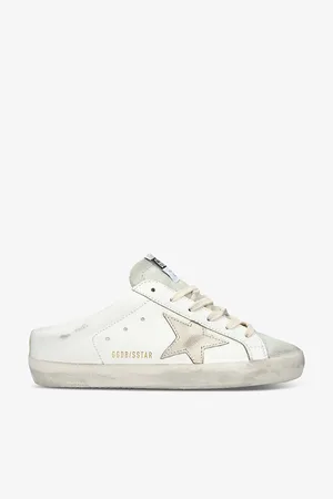 Golden Goose Super Star Sabot 11702 Logo-print Leather Slip-on Trainers