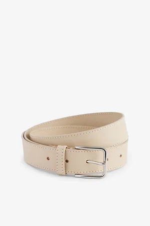 The Frankie Shop Toni Square-buckle Leather Belt