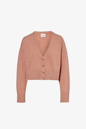 LE KASHA Cropped Relaxed-fit Organic-cashmere Cardigan