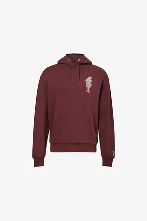 ICECREAM We Serve It Best Branded-print Cotton-jersey Hoody