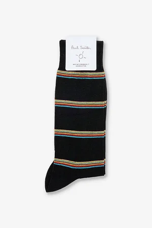 Paul Smith Signature Block-stripe Cotton-blend Socks