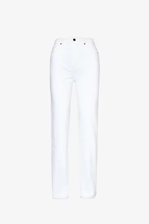 Khaite Danielle Straight-leg High-rise Jeans