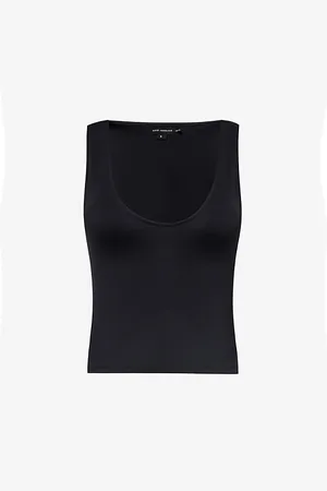 GOOD AMERICAN Scuba Scoop-neck Stretch-woven Top