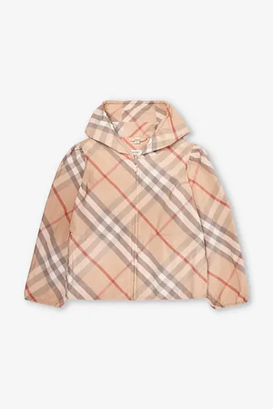 Burberry Tilly Check-print Woven-blend Jacket 3-14 Years