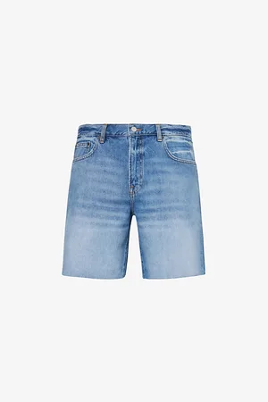 Frame Vintage Raw-hem Regular-fit Denim Shorts