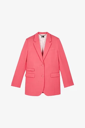 The Kooples Relaxed-fit Single-breasted Cotton-blend Blazer