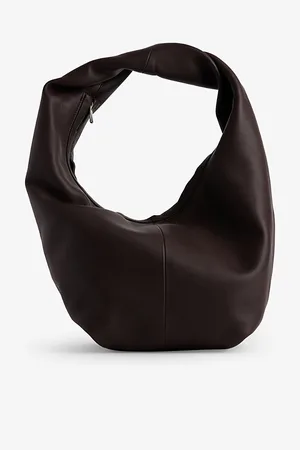 Maeden Yela Curved Leather Shoulder Bag