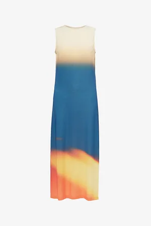 Issey Miyake Light Leak Gradient-pattern Jersey Maxi Dress