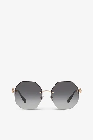 Bvlgari Bv6122b Irregular-frame Metal and Acetate Sunglasses