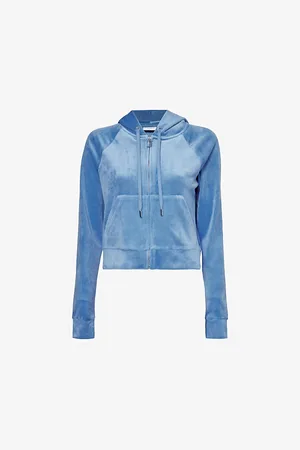 Juicy Couture Madison Rhinestone-embellished Velour Hoody