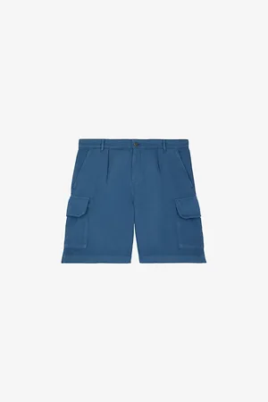 The Kooples Patch-pocket Regular-fit Cotton and Linen-blend Shorts