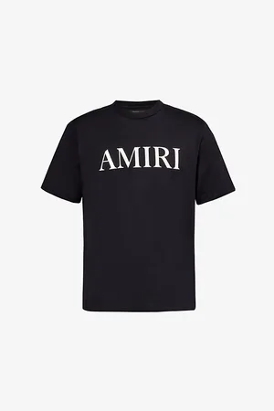 AMIRI Brand-embellished Crewneck Cotton-jersey T-shirt