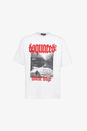 Dsquared2 Horror Lodge Graphic-print Relaxed-fit Cotton-jersey T-shirt