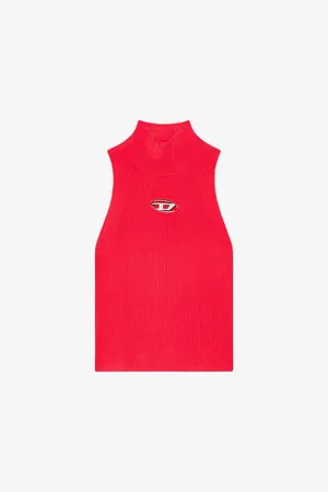 Diesel M-onervax Logo-plaque Woven Top
