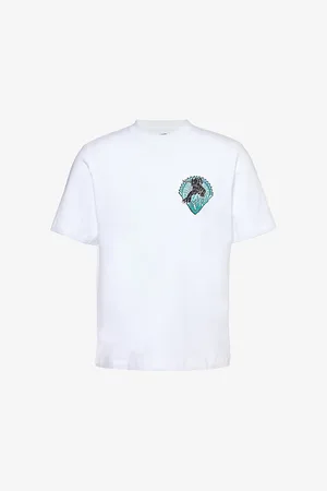 AMIRI Brand-embellished Crewneck Cotton-jersey T-shirt