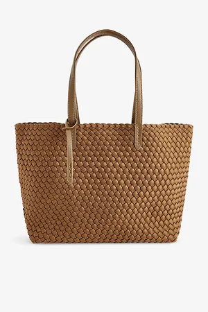Naghedi Jet Setter Small Woven Tote Bag