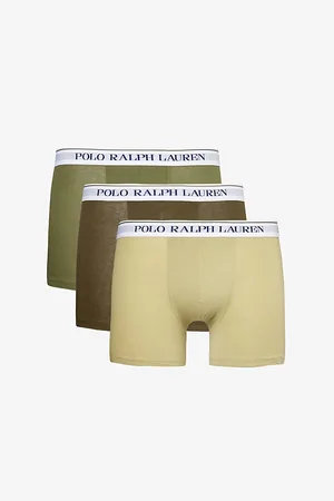 Ralph Lauren Logo-waistband Pack of Three Stretch-cotton Boxer Briefs