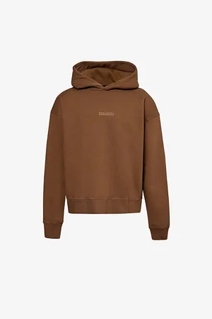 Dsquared2 Logo-print Relaxed-fit Cotton-jersey Hoody