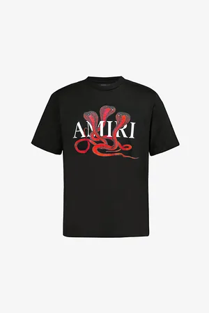 AMIRI Brand-embellished Crewneck Cotton-jersey T-shirt